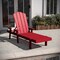 Flash Furniture Sonora Adjustable Adirondack Loungers w/Cup Holder, All-Wthr Recycled HDPE Lounge Chair, Red, 2PK 2-LE-HMP-070-01-RED-GG - alternate 8
